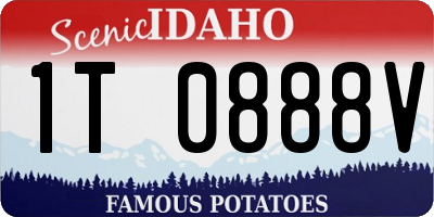 ID license plate 1T0888V