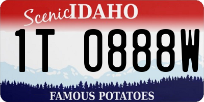 ID license plate 1T0888W