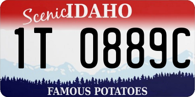 ID license plate 1T0889C