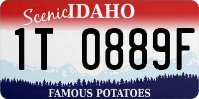 ID license plate 1T0889F
