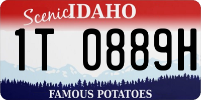 ID license plate 1T0889H