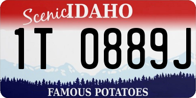 ID license plate 1T0889J