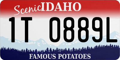 ID license plate 1T0889L