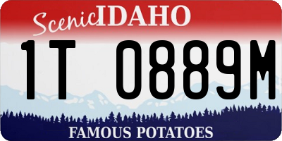 ID license plate 1T0889M