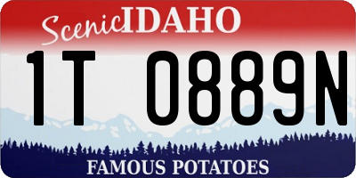 ID license plate 1T0889N