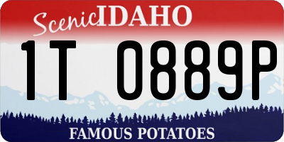 ID license plate 1T0889P