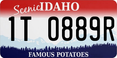 ID license plate 1T0889R