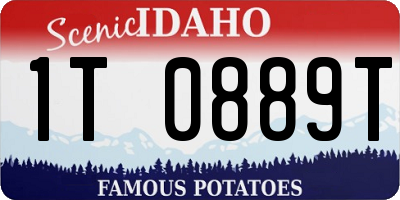 ID license plate 1T0889T