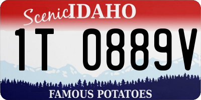 ID license plate 1T0889V