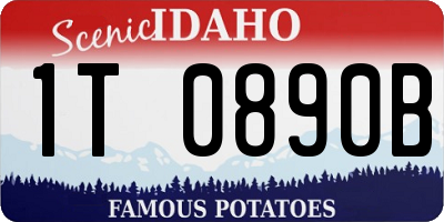 ID license plate 1T0890B