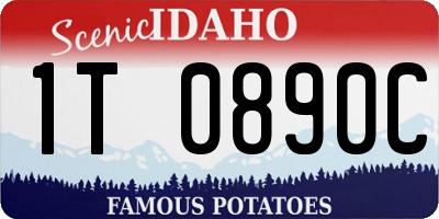ID license plate 1T0890C