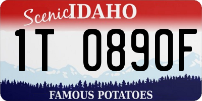 ID license plate 1T0890F