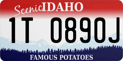 ID license plate 1T0890J