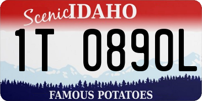 ID license plate 1T0890L