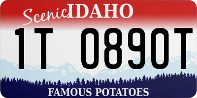 ID license plate 1T0890T