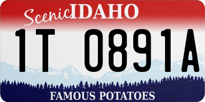 ID license plate 1T0891A