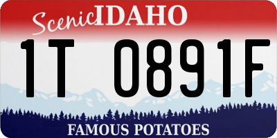 ID license plate 1T0891F