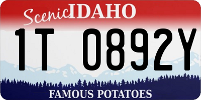 ID license plate 1T0892Y