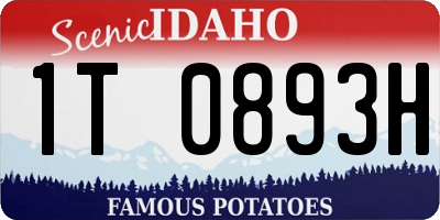 ID license plate 1T0893H