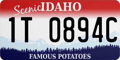ID license plate 1T0894C