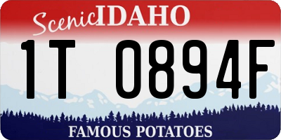 ID license plate 1T0894F