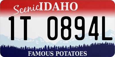 ID license plate 1T0894L