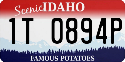 ID license plate 1T0894P