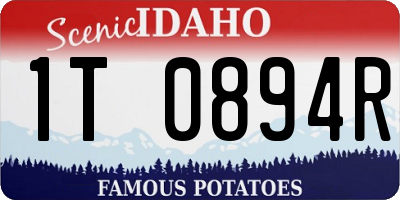ID license plate 1T0894R