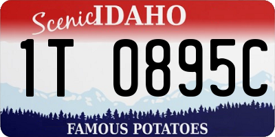 ID license plate 1T0895C