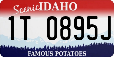 ID license plate 1T0895J