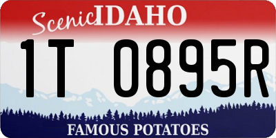 ID license plate 1T0895R
