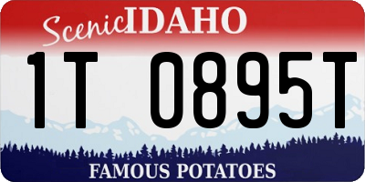 ID license plate 1T0895T
