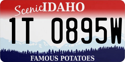ID license plate 1T0895W