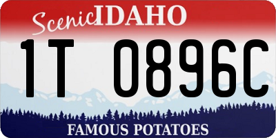 ID license plate 1T0896C