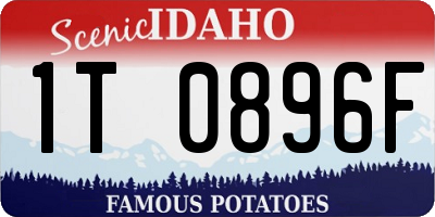 ID license plate 1T0896F