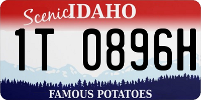 ID license plate 1T0896H