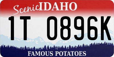 ID license plate 1T0896K