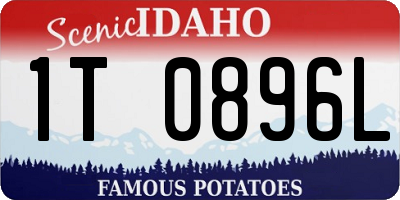 ID license plate 1T0896L