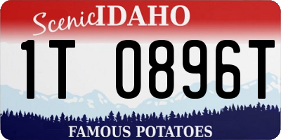 ID license plate 1T0896T