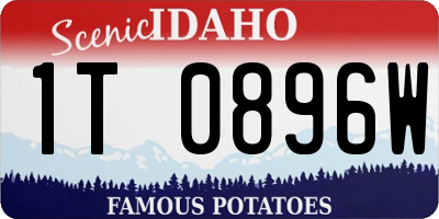 ID license plate 1T0896W