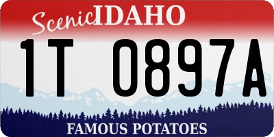 ID license plate 1T0897A