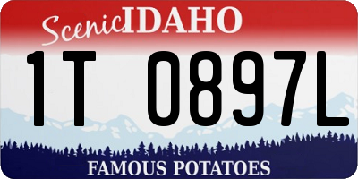 ID license plate 1T0897L