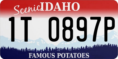 ID license plate 1T0897P