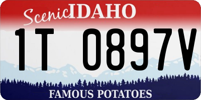 ID license plate 1T0897V