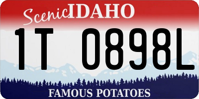 ID license plate 1T0898L