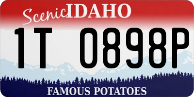ID license plate 1T0898P
