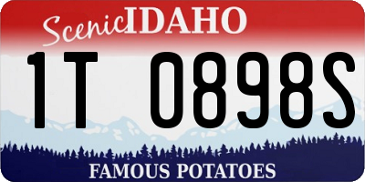 ID license plate 1T0898S