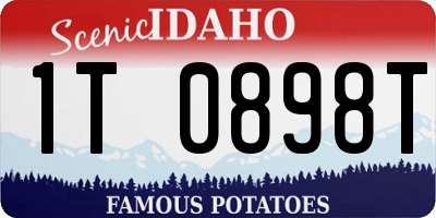 ID license plate 1T0898T