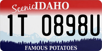 ID license plate 1T0898U