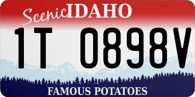 ID license plate 1T0898V